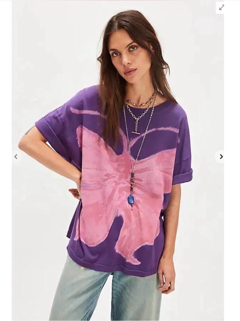 Free People/Ragabond Butterfly Tee